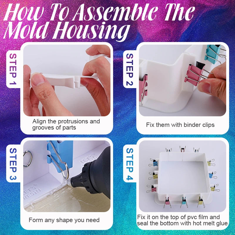 Silicone Mold Making Trial Kit Fast Cure Mold Making Silicone Rubber Platinum Cured Molding Silicone for Casting Resin Molds